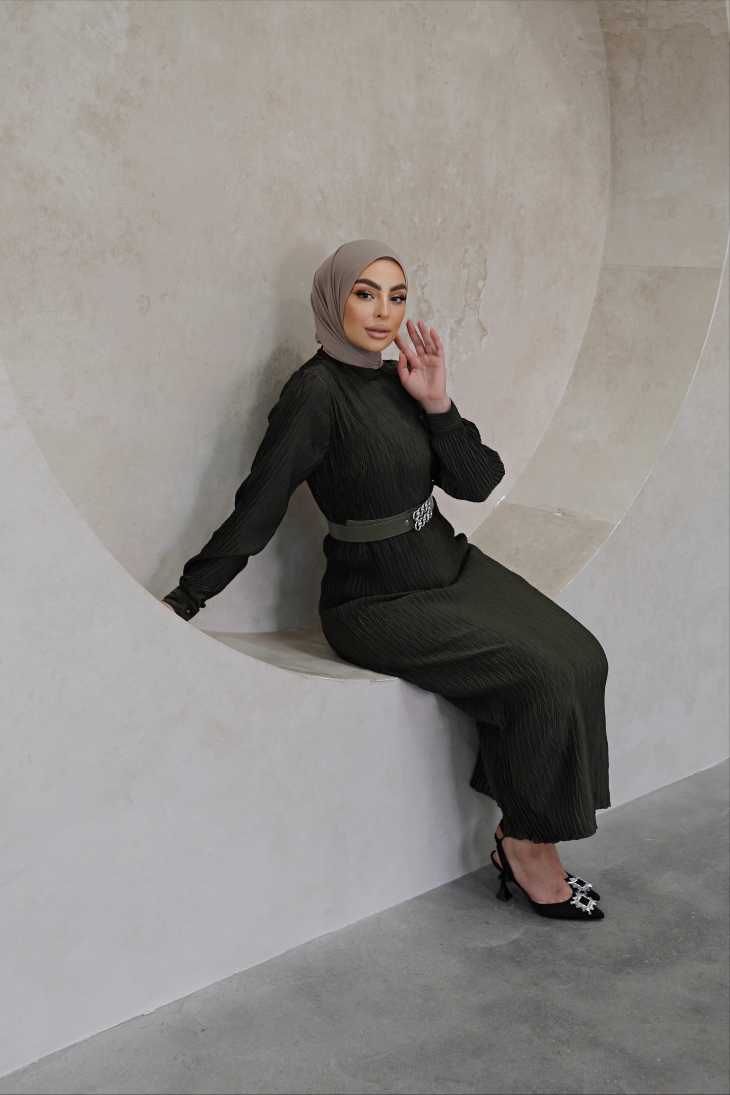 Basma Satin Dress
