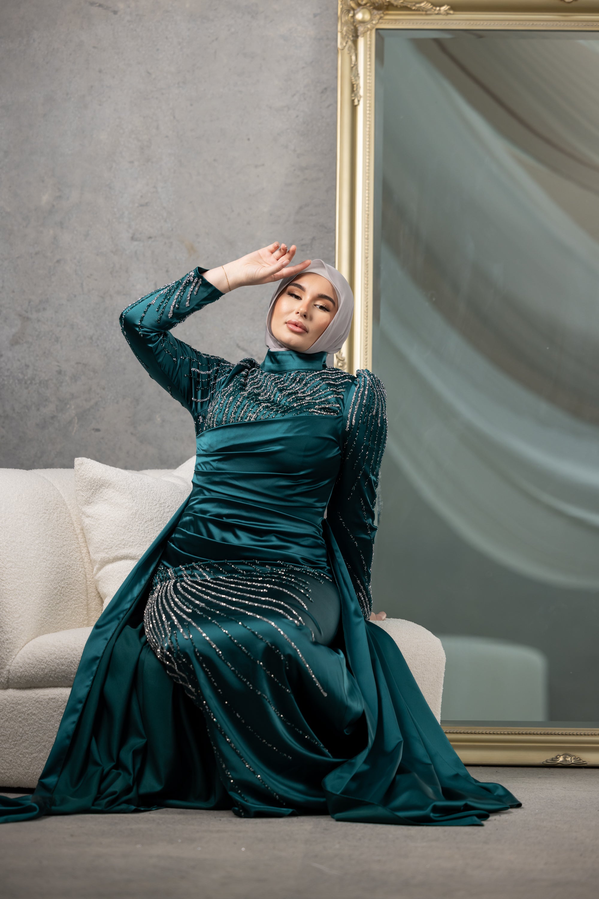 Dress glamour fashion hijab