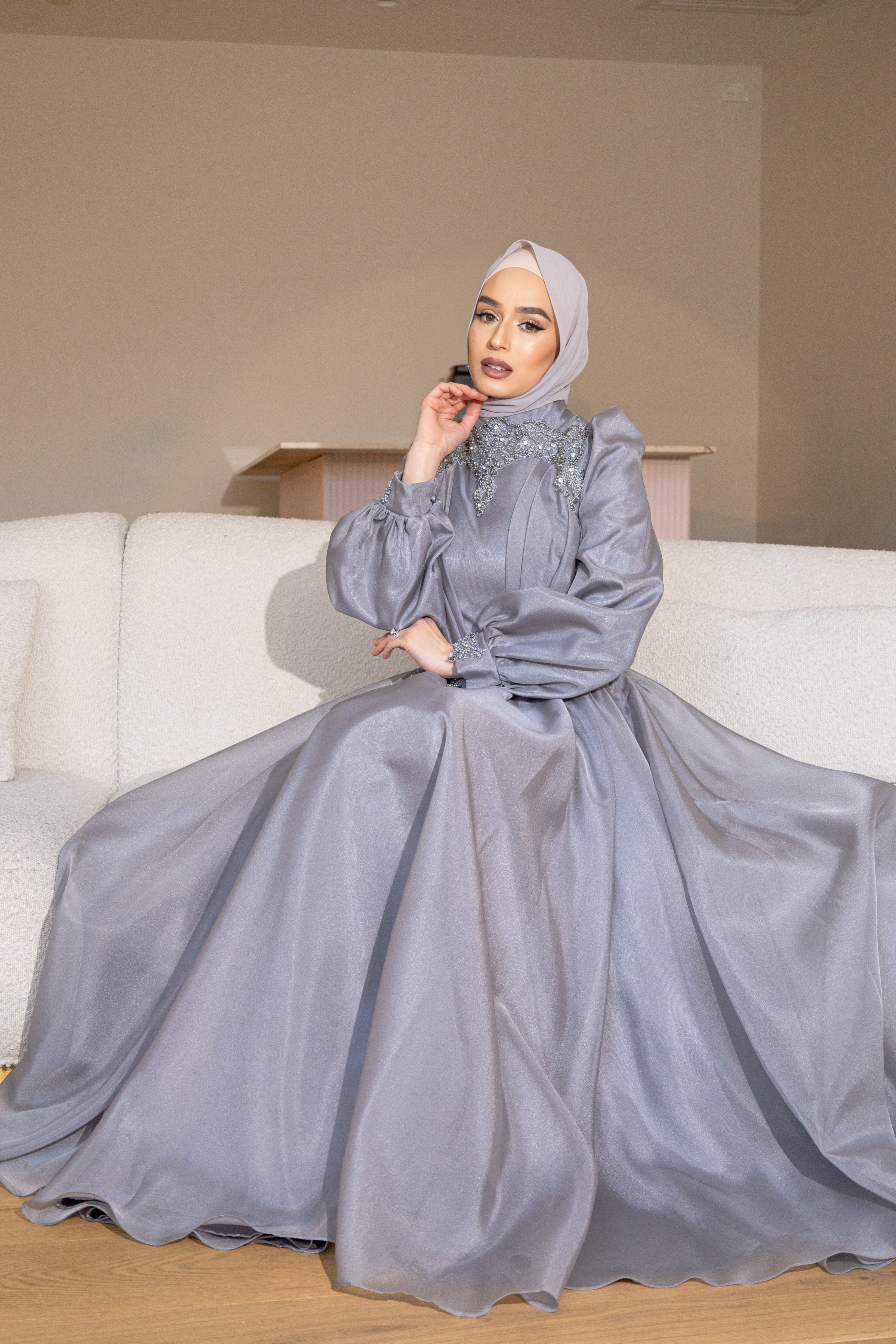 Gown dress with on sale hijab